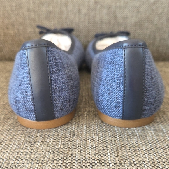 J. Crew Women's Navy Textured Flats - Picture 6 of 8
